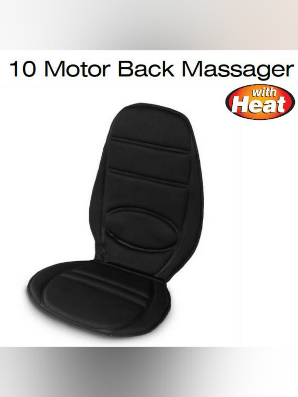HoMedics 10 Motor Back Massager Heat Cushion NIB Tony Little DeStress